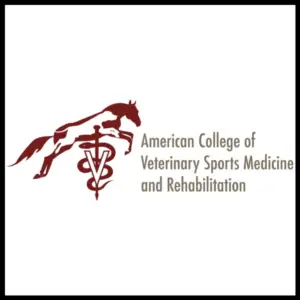 Logo of American College of Veterinary Sports Medicine and Rehabilitation.